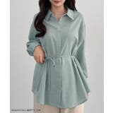 CENEA ベルト付きリネン混シャツ | JUNOAH | 詳細画像2 