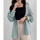 CENEA ベルト付きリネン混シャツ | JUNOAH | 詳細画像5 