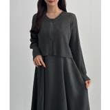 CENEA シアーラメニット+フレアキャミワンピースSET | JUNOAH | 詳細画像14