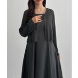 CENEA シアーラメニット+フレアキャミワンピースSET | JUNOAH | 詳細画像17