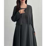 CENEA シアーラメニット+フレアキャミワンピースSET | JUNOAH | 詳細画像18