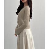 CENEA シアーラメニット+フレアキャミワンピースSET | JUNOAH | 詳細画像4