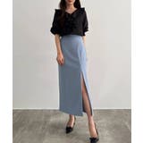 CENEA ハイウエストジップIラインスカート(通年生地) | JUNOAH | 詳細画像22 