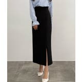 CENEA ハイウエストジップIラインスカート(通年生地) | JUNOAH | 詳細画像4 