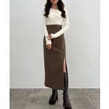 CENEA ハイウエストジップIラインスカート(通年生地) | JUNOAH | 詳細画像6 