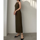 Louere 【取り外し可能パット付き】アメスリストレッチキャミワンピース | Louere | 詳細画像13