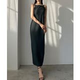 チャコール | Louere 【取り外し可能パット付き】アメスリストレッチキャミワンピース | Louere
