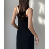 Louere 【取り外し可能パット付き】アメスリストレッチキャミワンピース | Louere | 詳細画像5