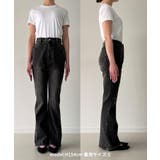 Louere ストレッチフレアデニムパンツ | Louere | 詳細画像22 