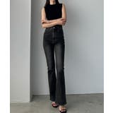 Louere ストレッチフレアデニムパンツ | Louere | 詳細画像9 