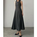 Louere バックオープンノースリーブフレアワンピース | Louere | 詳細画像15