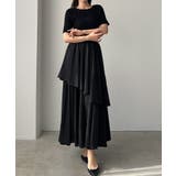 Louere ニットドッキングティアードワンピース | Louere | 詳細画像1 