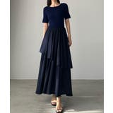 Louere ニットドッキングティアードワンピース | Louere | 詳細画像14 