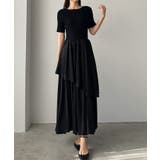 Louere ニットドッキングティアードワンピース | Louere | 詳細画像4 