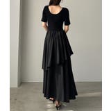 Louere ニットドッキングティアードワンピース | Louere | 詳細画像6 
