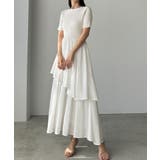 Louere ニットドッキングティアードワンピース | Louere | 詳細画像8 