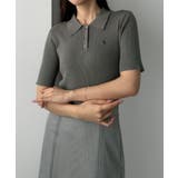 Louere ロゴ刺繍半袖リブニットポロ | Louere | 詳細画像20 