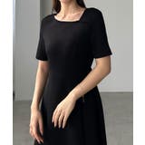 Louere アシメネックカットフレアワンピース【一部ペチスカートSET】 | Louere | 詳細画像4