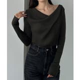 Louere 薄手ドレープリブニットトップス | Louere | 詳細画像11