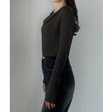 Louere 薄手ドレープリブニットトップス | Louere | 詳細画像12