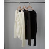 Louere 薄手ドレープリブニットトップス | Louere | 詳細画像16