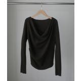 Louere 薄手ドレープリブニットトップス | Louere | 詳細画像18