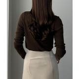 Louere 薄手ドレープリブニットトップス | Louere | 詳細画像20