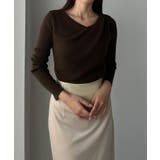 Louere 薄手ドレープリブニットトップス | Louere | 詳細画像21