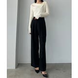 Louere 薄手ドレープリブニットトップス | Louere | 詳細画像8