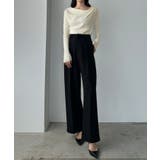 Louere 薄手ドレープリブニットトップス | Louere | 詳細画像9