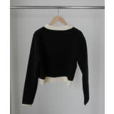 Louere バイカラー襟付きニットカーディガン | Louere | 詳細画像20 