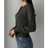 Louere ランダムパールウエストシェイプニットカーディガン | Louere | 詳細画像15