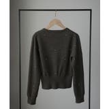 Louere ランダムパールウエストシェイプニットカーディガン | Louere | 詳細画像21