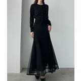 Louere ランダムパールウエストシェイプニットカーディガン | Louere | 詳細画像6