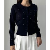 Louere ランダムパールウエストシェイプニットカーディガン | Louere | 詳細画像7