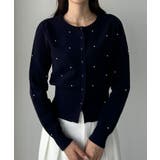 Louere ランダムパールウエストシェイプニットカーディガン | Louere | 詳細画像8