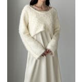 Louere シャギーショートニット＋セミフレアキャミワンピースSET | Louere | 詳細画像10 