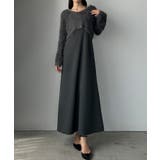 Louere シャギーショートニット＋セミフレアキャミワンピースSET | Louere | 詳細画像25 