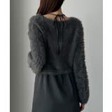 Louere シャギーショートニット＋セミフレアキャミワンピースSET | Louere | 詳細画像28 