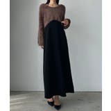 Louere シャギーショートニット＋セミフレアキャミワンピースSET | Louere | 詳細画像30 