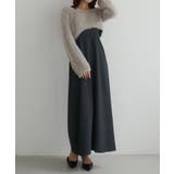 Louere シャギーショートニット＋セミフレアキャミワンピースSET | Louere | 詳細画像40 
