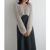 Louere シャギーショートニット＋セミフレアキャミワンピースSET | Louere | 詳細画像41 