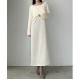 Louere シャギーショートニット＋セミフレアキャミワンピースSET | Louere | 詳細画像7 