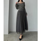 Louere カシュクールニット+ラッフルチュールキャミワンピースSET | Louere | 詳細画像16