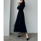 Louere カシュクールニット+ラッフルチュールキャミワンピースSET | Louere | 詳細画像2