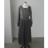 Louere カシュクールニット+ラッフルチュールキャミワンピースSET | Louere | 詳細画像23