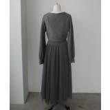 Louere カシュクールニット+ラッフルチュールキャミワンピースSET | Louere | 詳細画像24