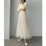 Louere カシュクールニット+ラッフルチュールキャミワンピースSET | Louere | 詳細画像9