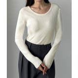 Louere 薄手前後2wayUネックリブニット | Louere | 詳細画像10