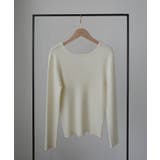 Louere 薄手前後2wayUネックリブニット | Louere | 詳細画像16